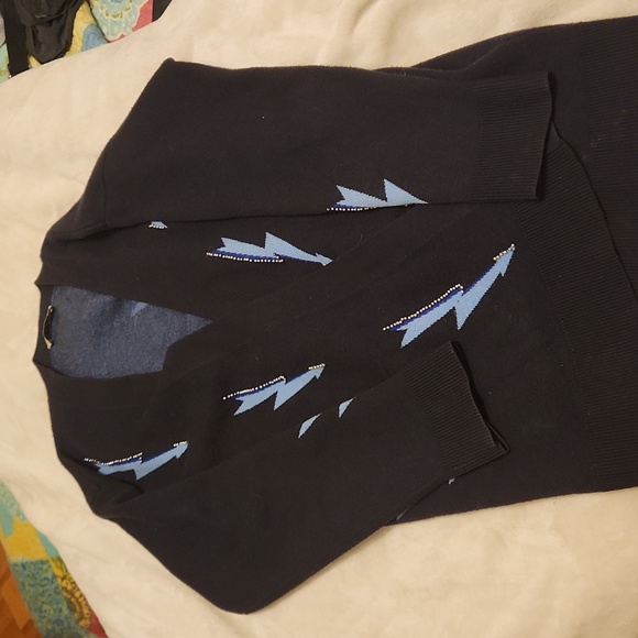 Sandro Juste Lightning Bolt Open-Front Cardigan - Picture 9 of 9